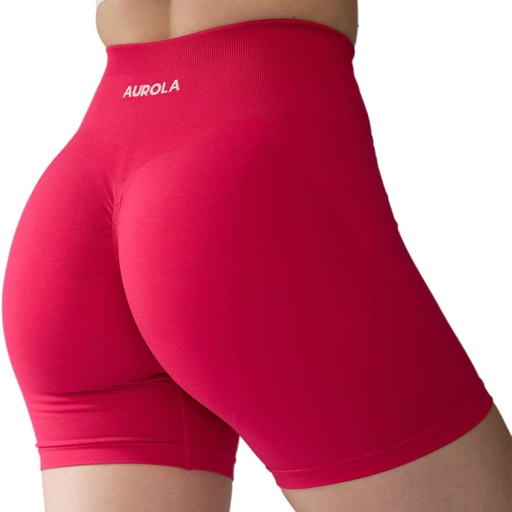 Pink High-Waisted Shorts